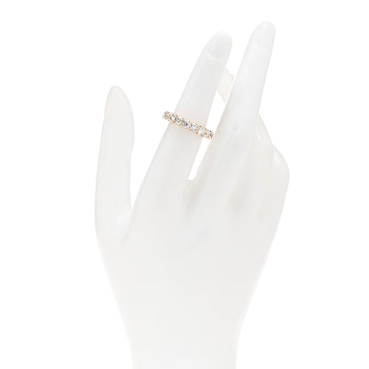Tiffany 18K Yellow Gold Diamond 3.7mm Embrace Eternity Band Ring 49/5 2 of 5