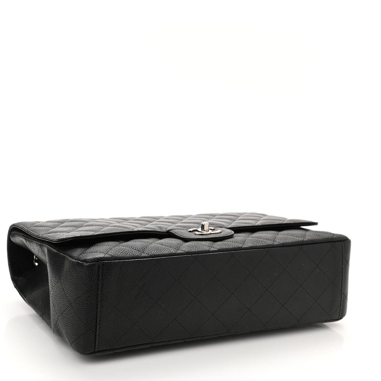 Caviar Quilted Maxi Single Flap Black
