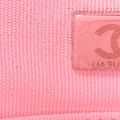 Chanel Canvas Calfskin Striped Large Deauville Tote Pink Blue 7 of 10