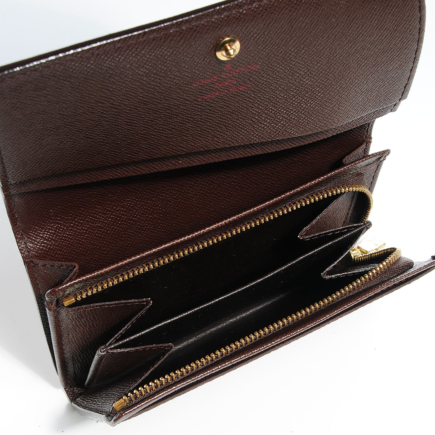 Damier Ebene Porte-Monnaie Billets Tresor Wallet