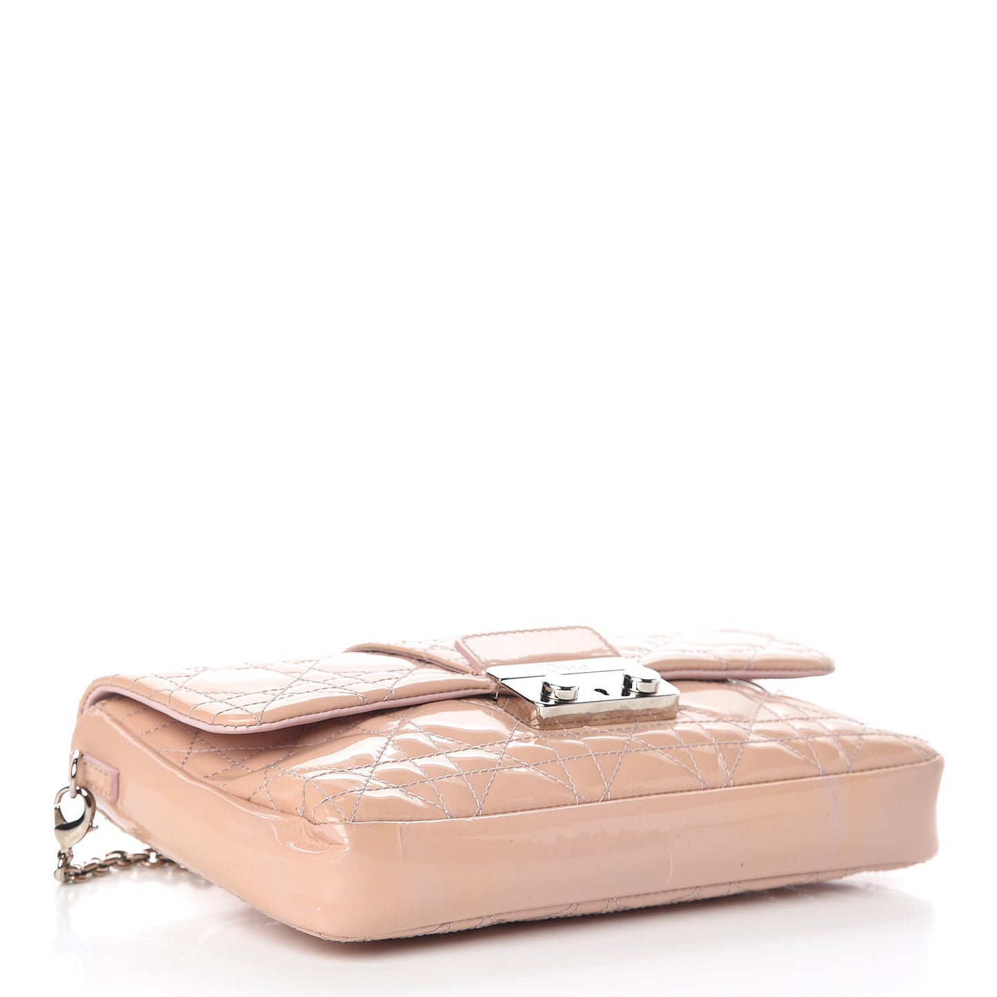 Patent Cannage Miss Dior Promenade Pouch Pink