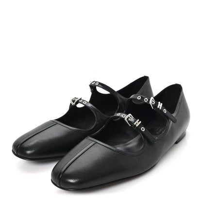 Hermes Nappa Toscan Calfskin Lilia Ballet Flats 38 Black 4 of 10