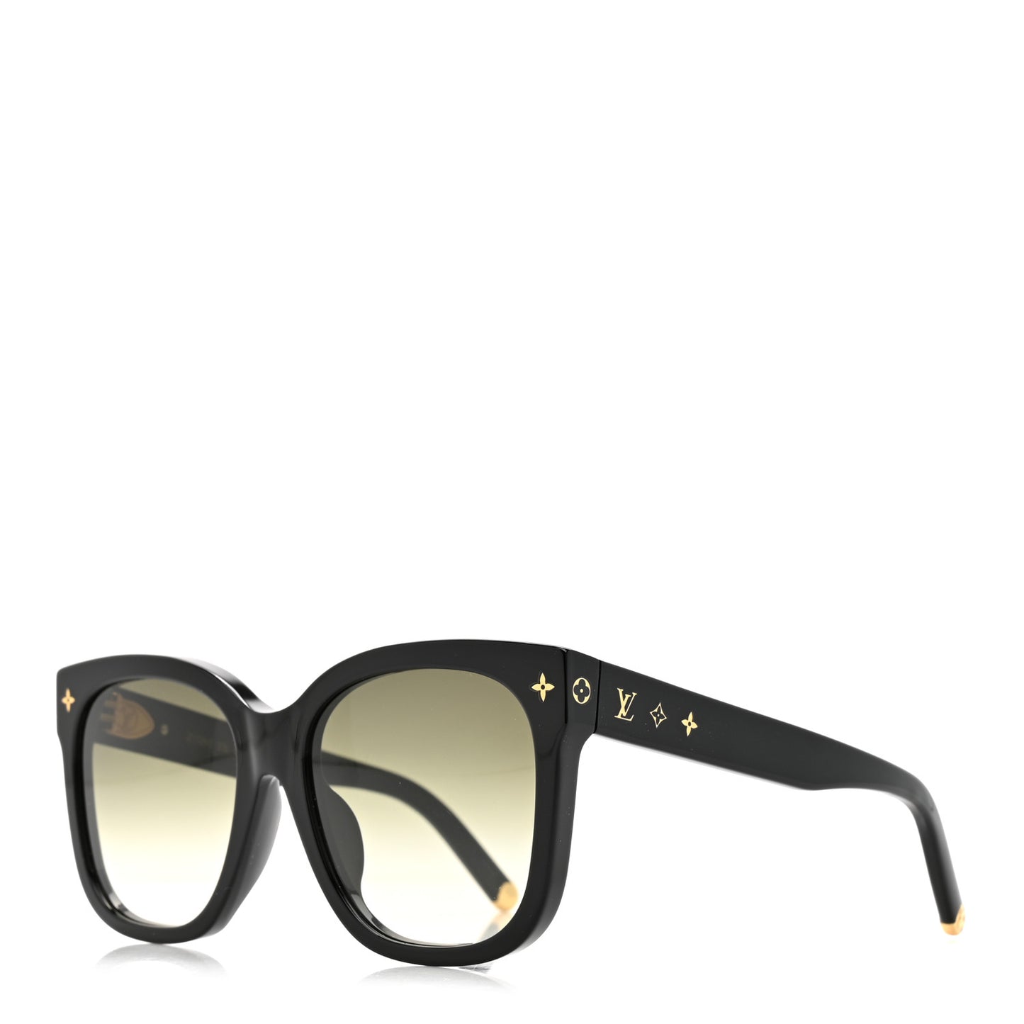 Acetate My Monogram Cat Eye Sunglasses Z1729E Black