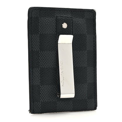 Louis Vuitton Damier Graphite Pince Card Holder Bill Clip 3 of 10