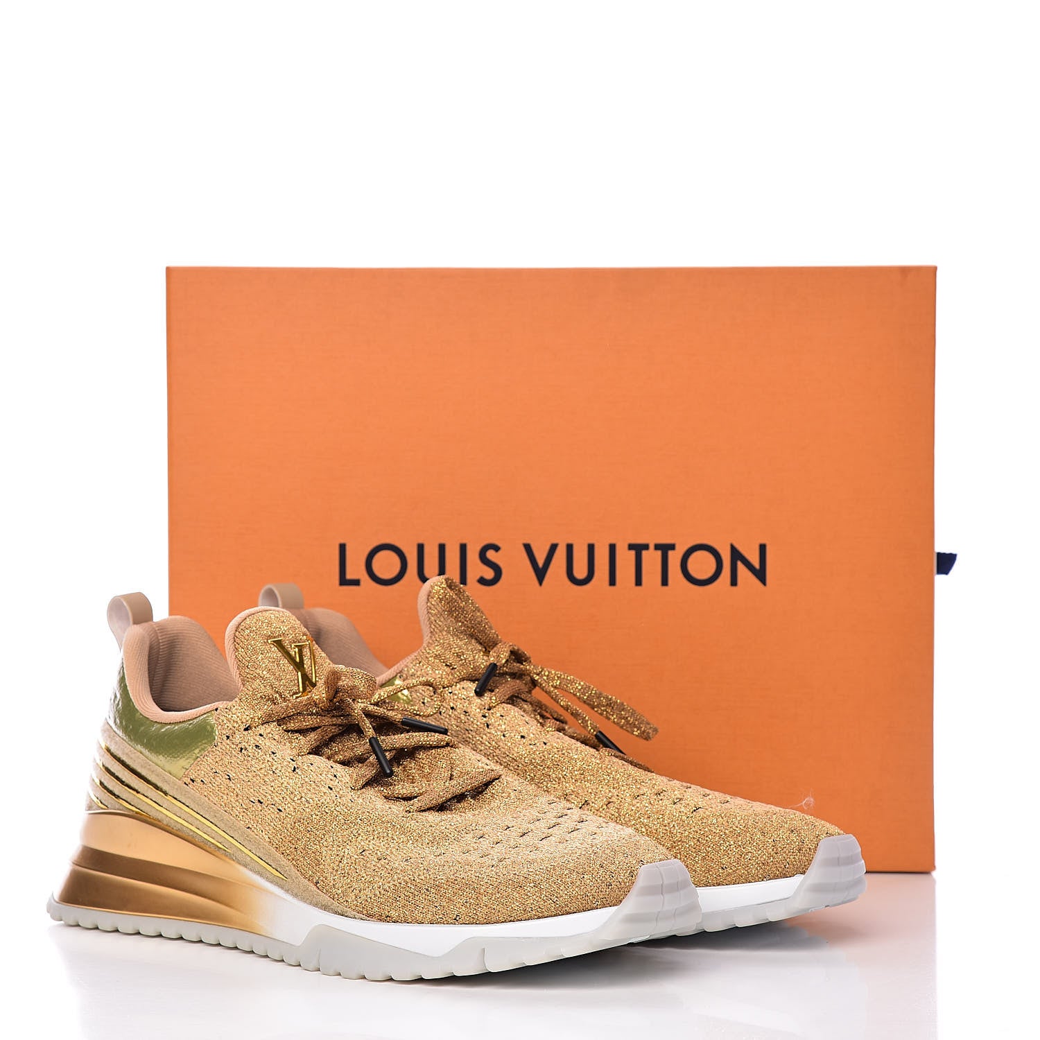 Louis Vuitton Technical Knit V.N.R Sneakers 9.5 Gold 11 of 11