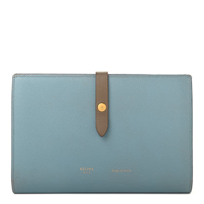 Celine Grained Calfskin Large Multifunction Strap Wallet Porcelain 1 of 11