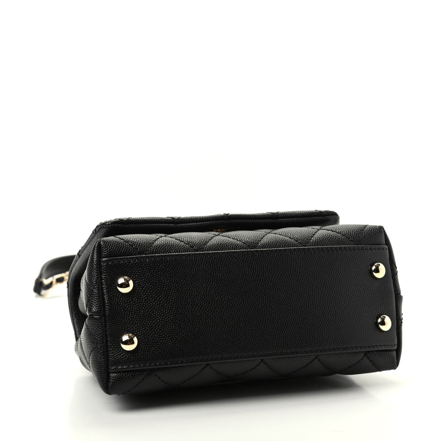 Caviar Quilted Extra Mini Coco Handle Flap Black