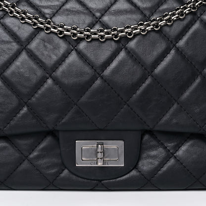 Chanel Aged Calfskin Quilted 2.55 Reissue 227 Flap Navy Blue 8 of 15