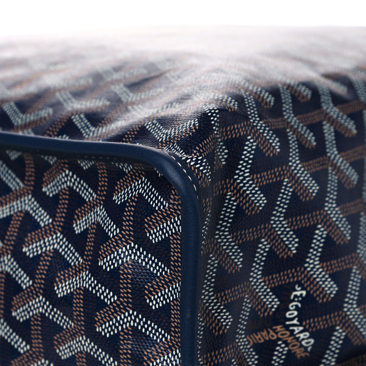 Goyardine Reversible Anjou GM Navy