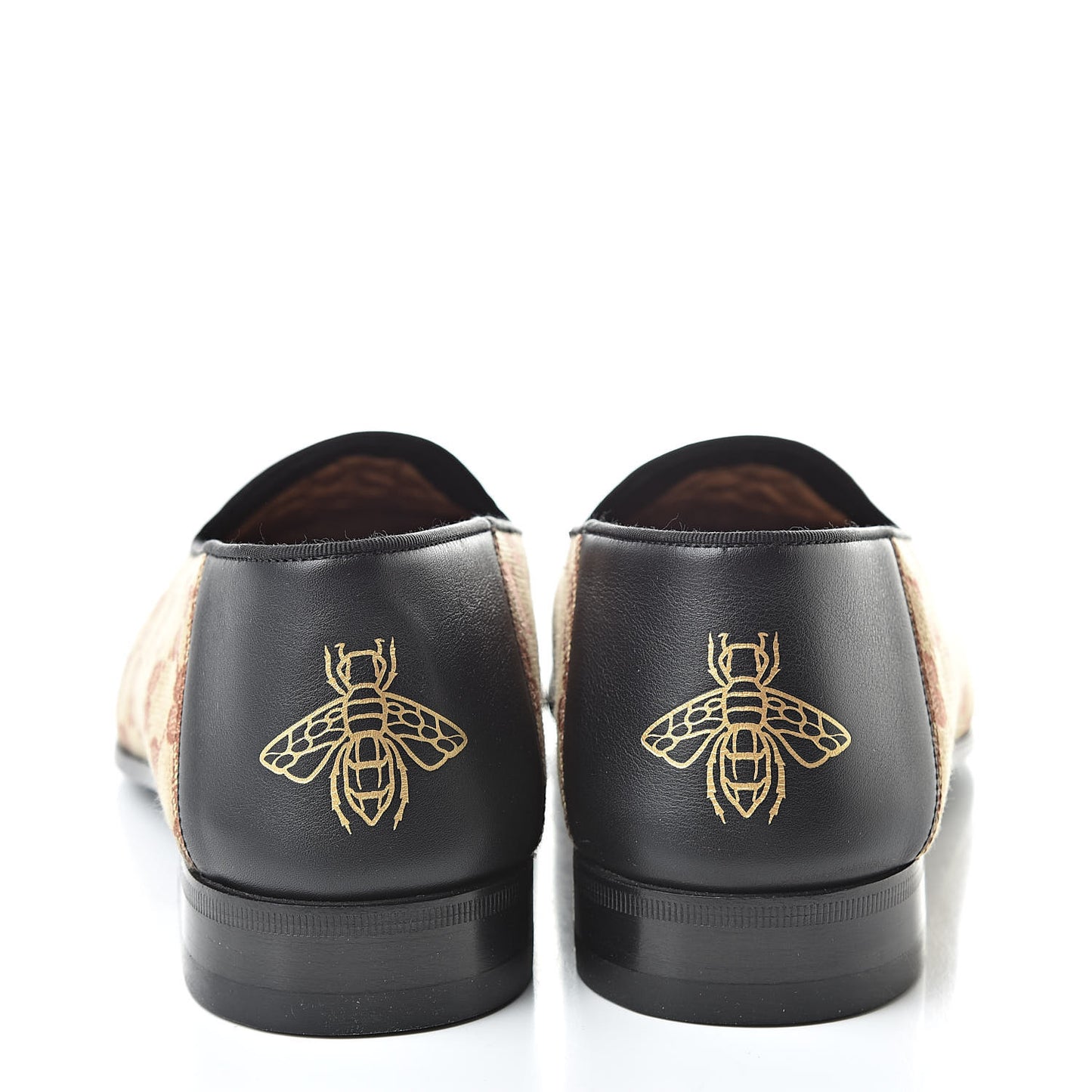 X MLB GG Monogram LA Dodgers Embroidered Mens Loafers 8 Beige Ruggine Black