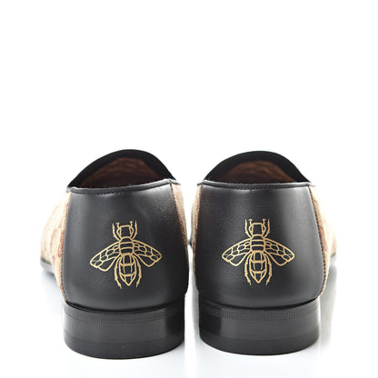 Gucci X MLB GG Monogram LA Dodgers Embroidered Mens Loafers 8 Beige Ruggine Black 6 of 10