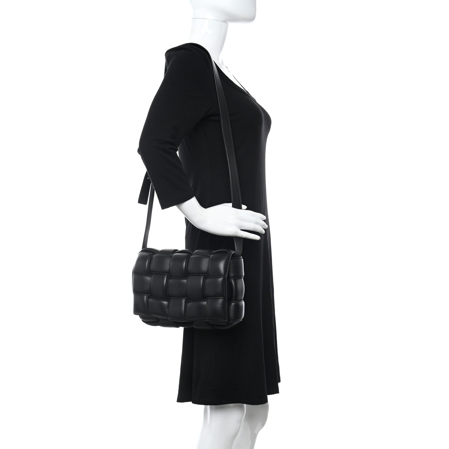 Bottega Veneta Nappa Maxi Intreccio Padded Cassette Crossbody Bag Black 2 of 11