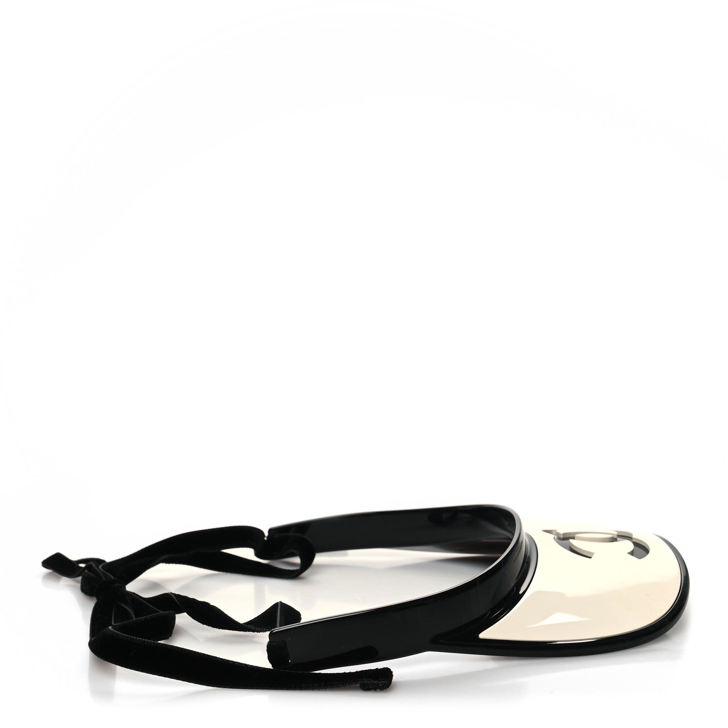 Chanel Visor White Black 3 of 6