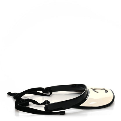 Chanel Visor White Black 3 of 6