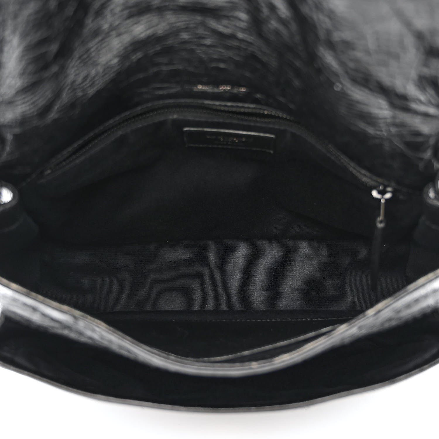 Saint Laurent Crinkled Calfskin Matelasse Monogram Medium Niki Chain Satchel Black 5 of 12
