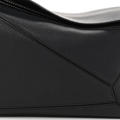 Loewe Calfskin Medium Puzzle Bag Midnight Blue Black 8 of 11