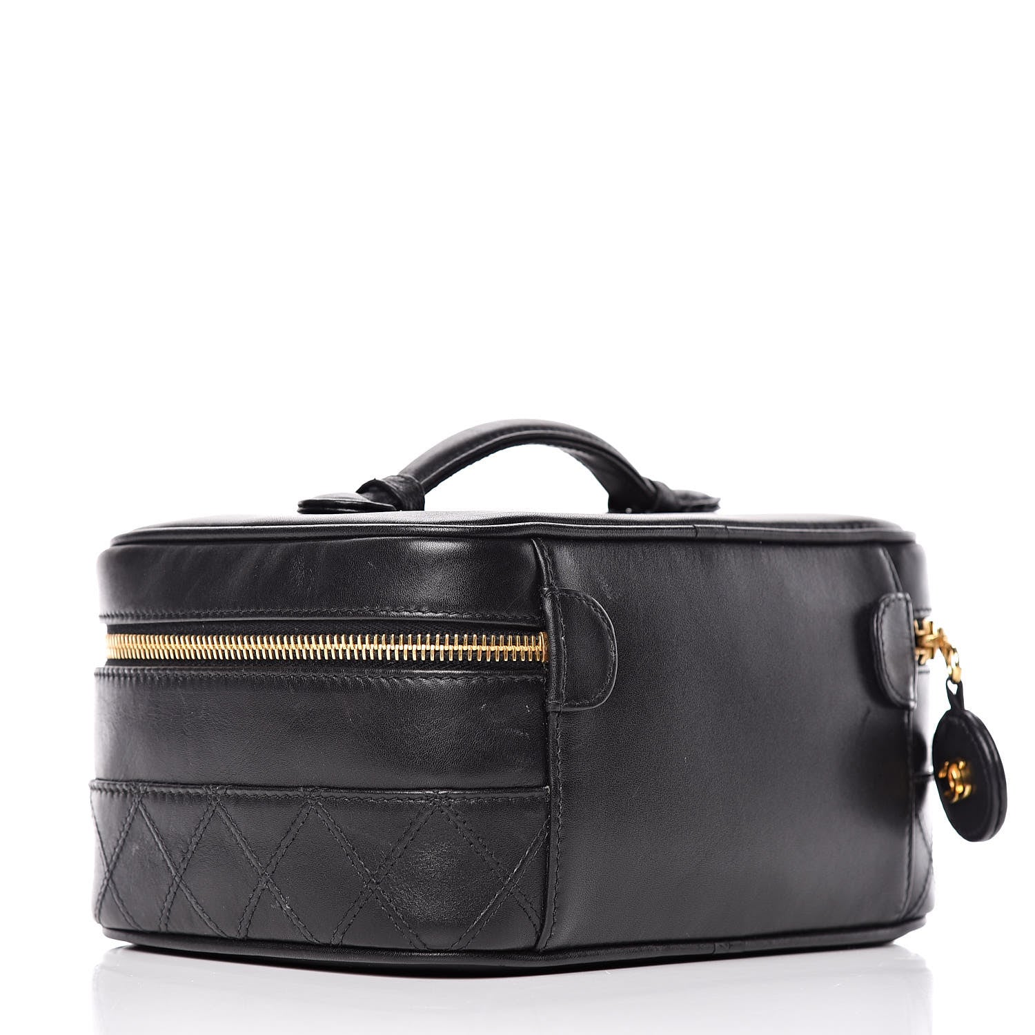 Chanel Calfskin Vanity Cosmetic Bag Black 3 of 20