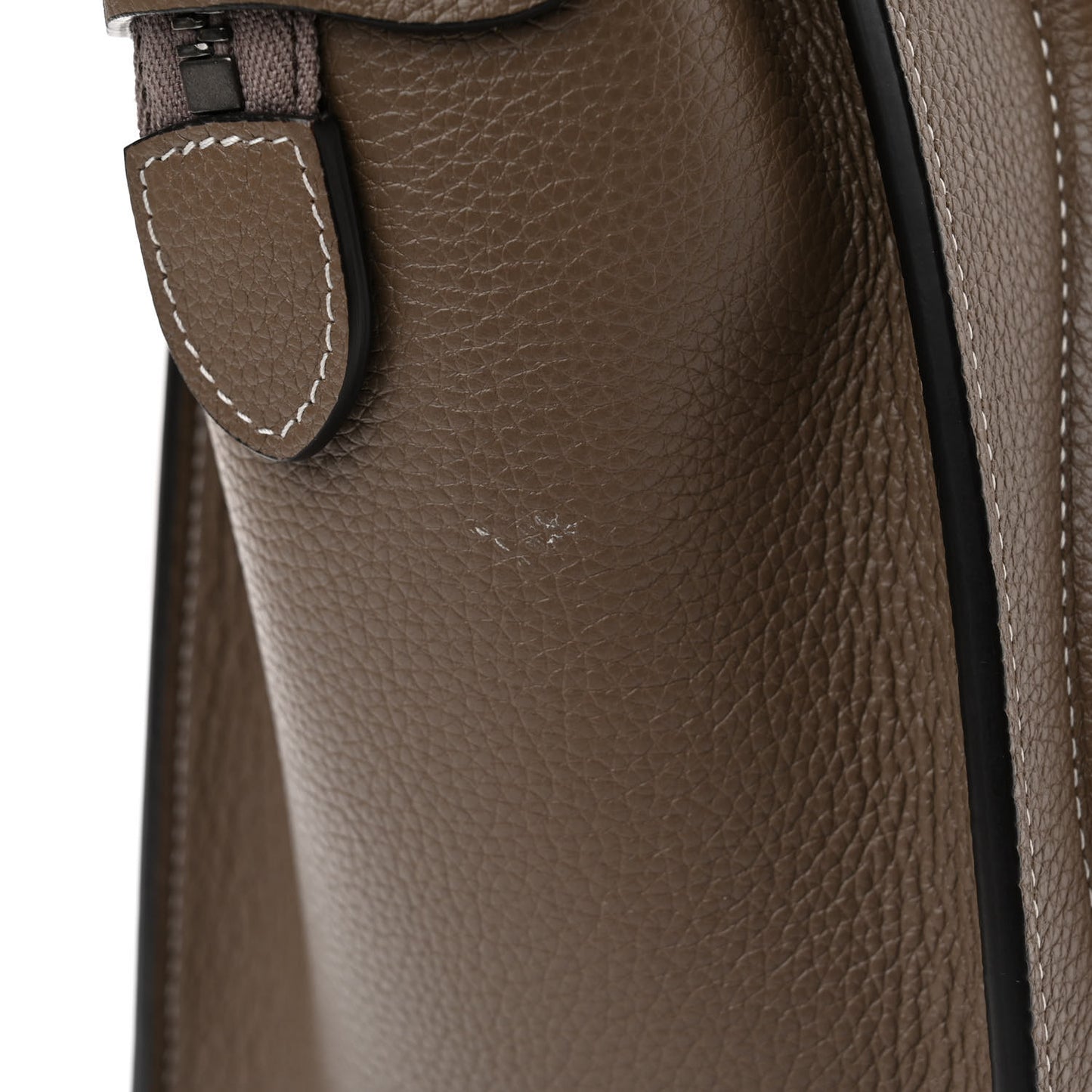 Drummed Calfskin Micro Luggage Souris