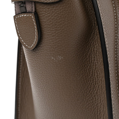 Celine Drummed Calfskin Micro Luggage Souris 11 of 13