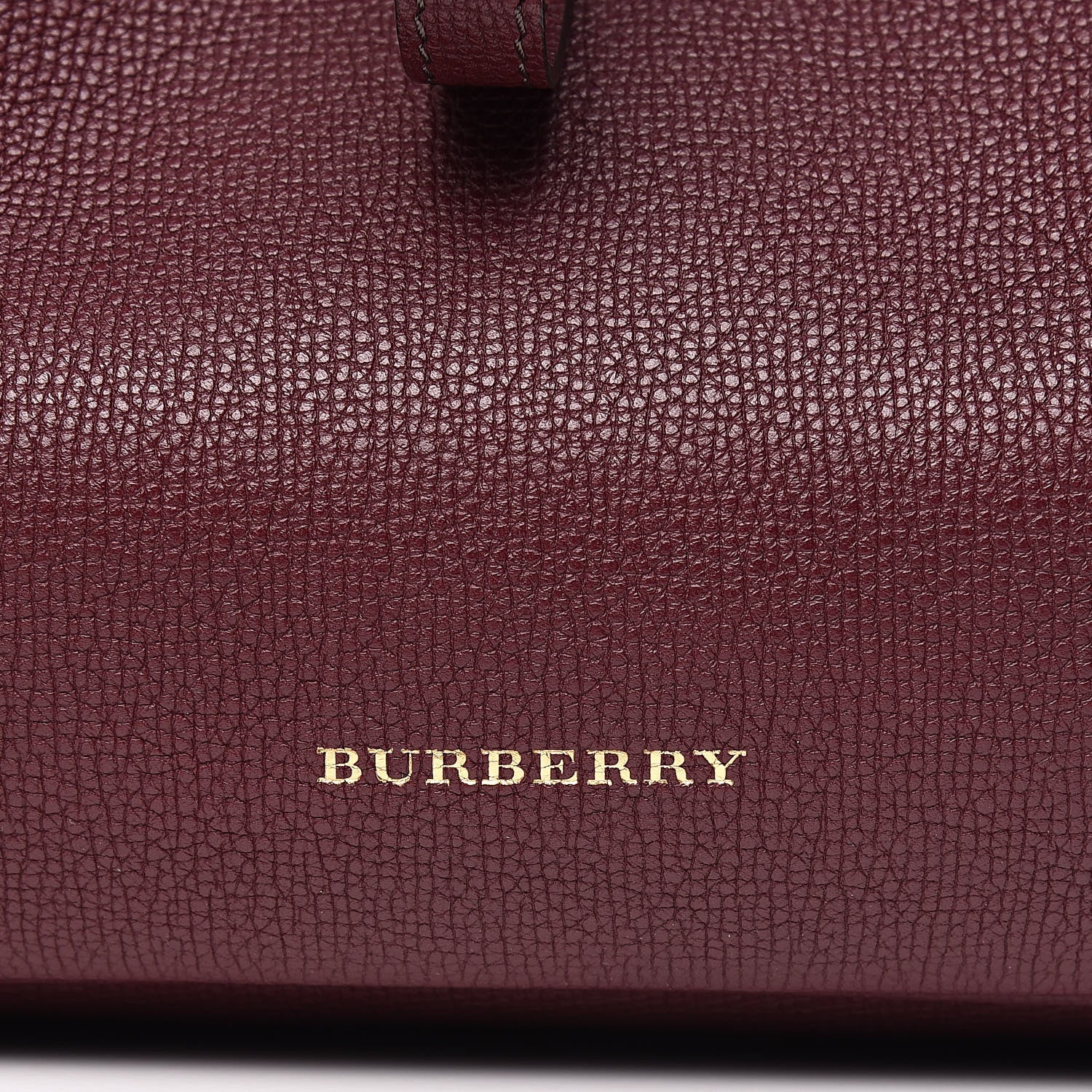 Burberry Grainy Calfskin Medium Honeybrook Tote Dark Plum 11 of 11