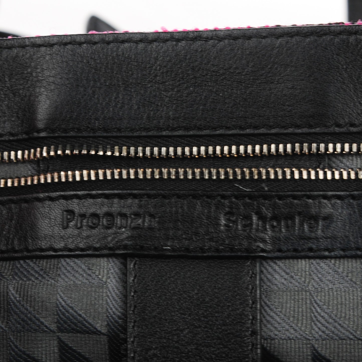 Tweed Lambskin Medium PS1 Satchel Berry Fuxia Pink