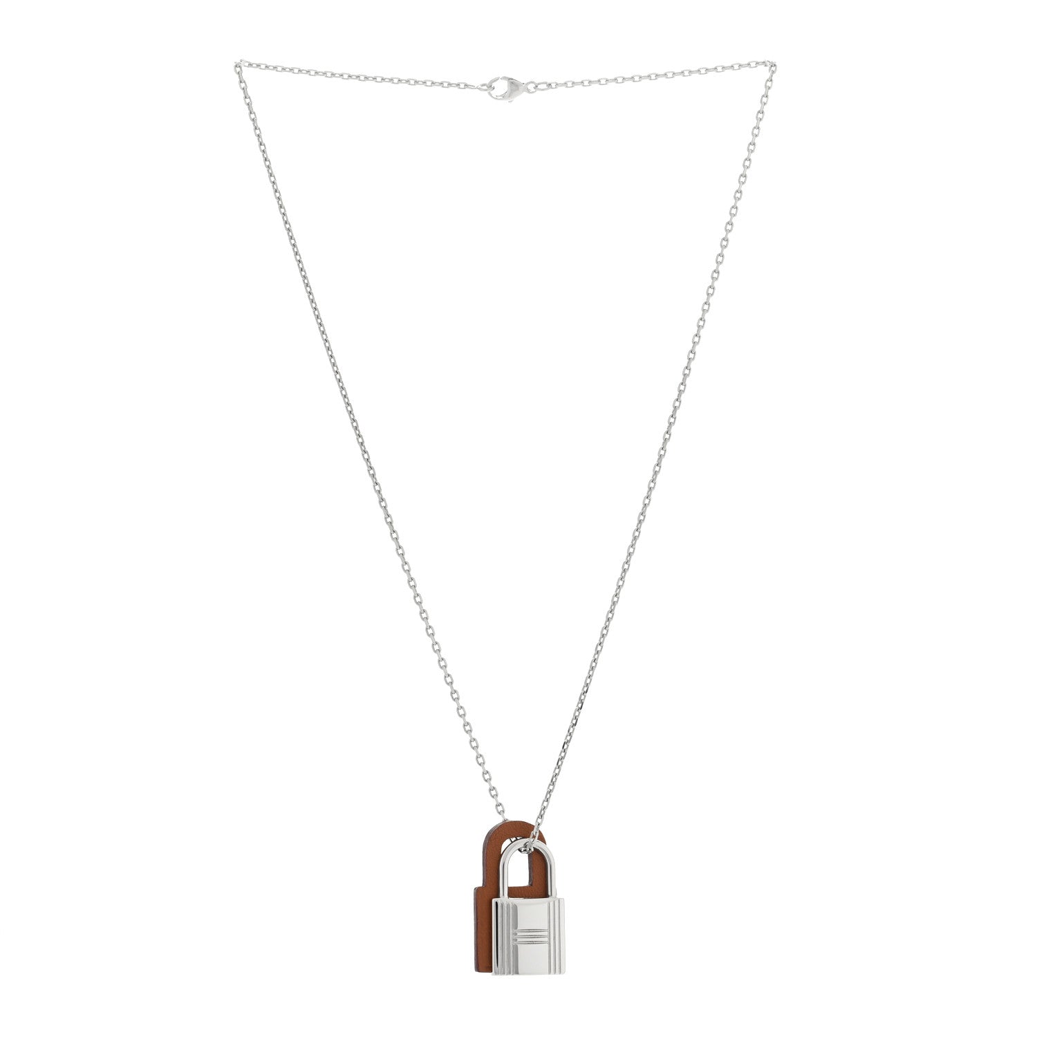 Hermes Swift Small O'Kelly Pendant Necklace Gold 2 of 5