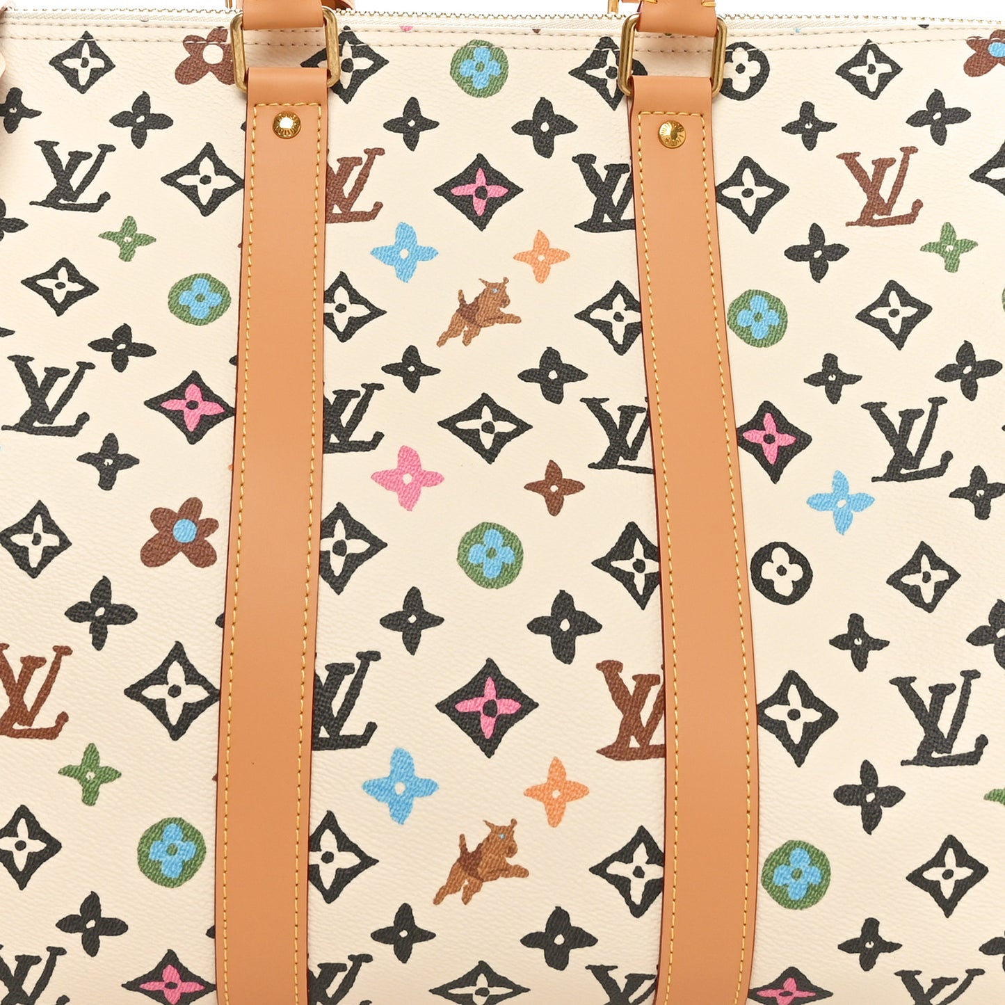 Monogram Craggy Keepall Bandouliere 45 Vanilla