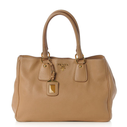 Prada Vitello Daino Shoulder Bag Sughero 1 of 13