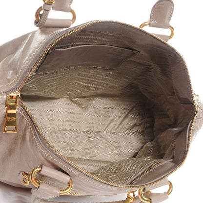 Prada Vitello Shine Shopping Satchel Pomice 5 of 10
