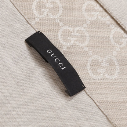 Gucci Wool Silk Monogram Scarf 6 of 9