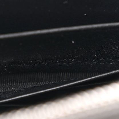 Saint Laurent Metallic Smooth Calfskin Classic Monogram Kate Tassel Chain Wallet Grey 7 of 11