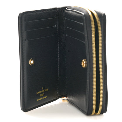 Louis Vuitton Lambskin Embossed Monogram Lou Coussin Wallet Black 5 of 9