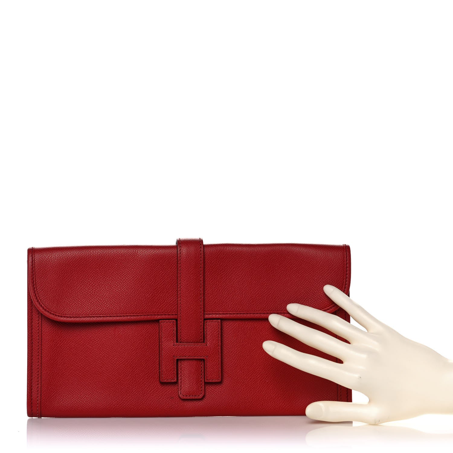 Hermes Epsom Jige Elan 29 Clutch Rouge Garance 2 of 11