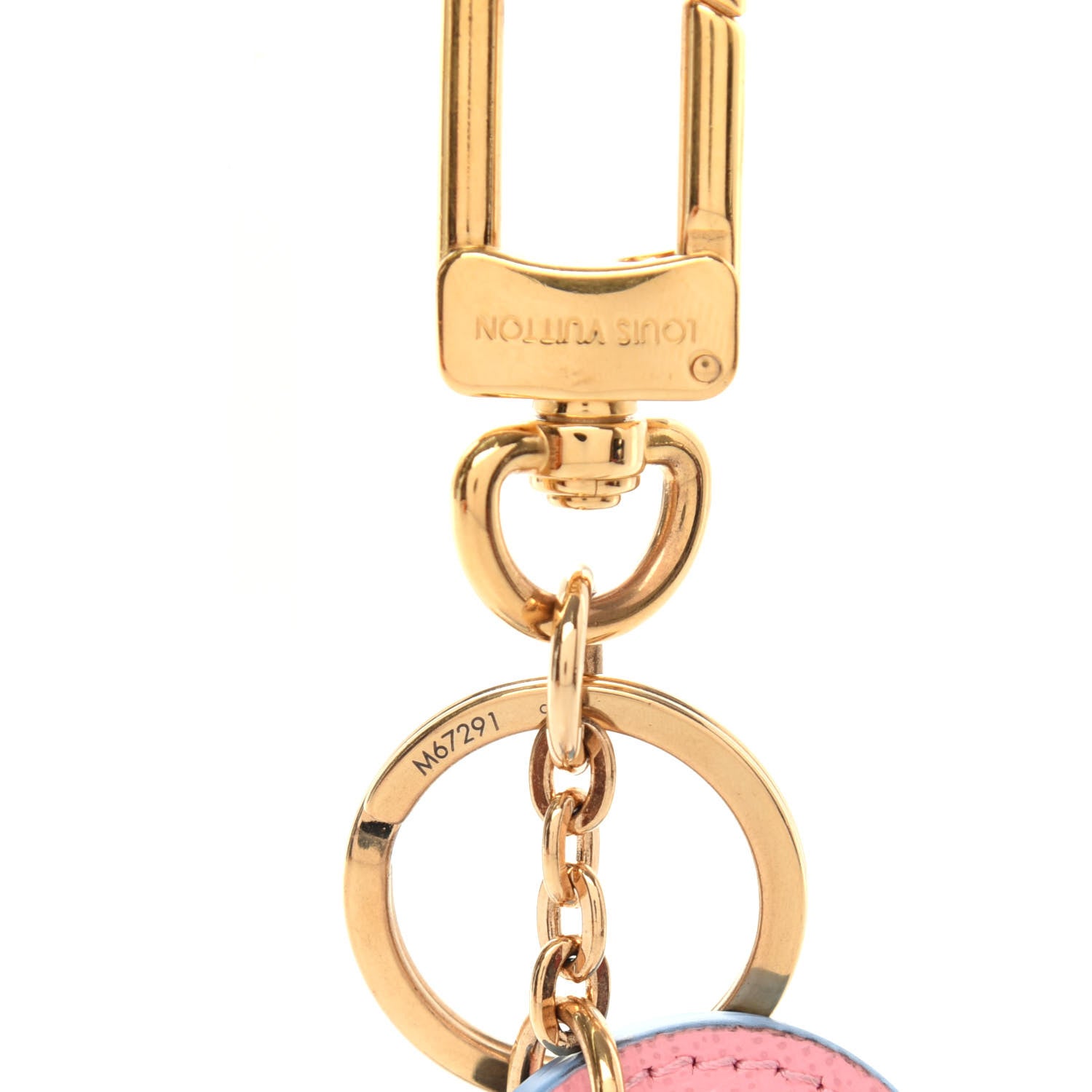 Louis Vuitton Calfskin Monogram Summer Feel Bag Charm Key Holder 4 of 5