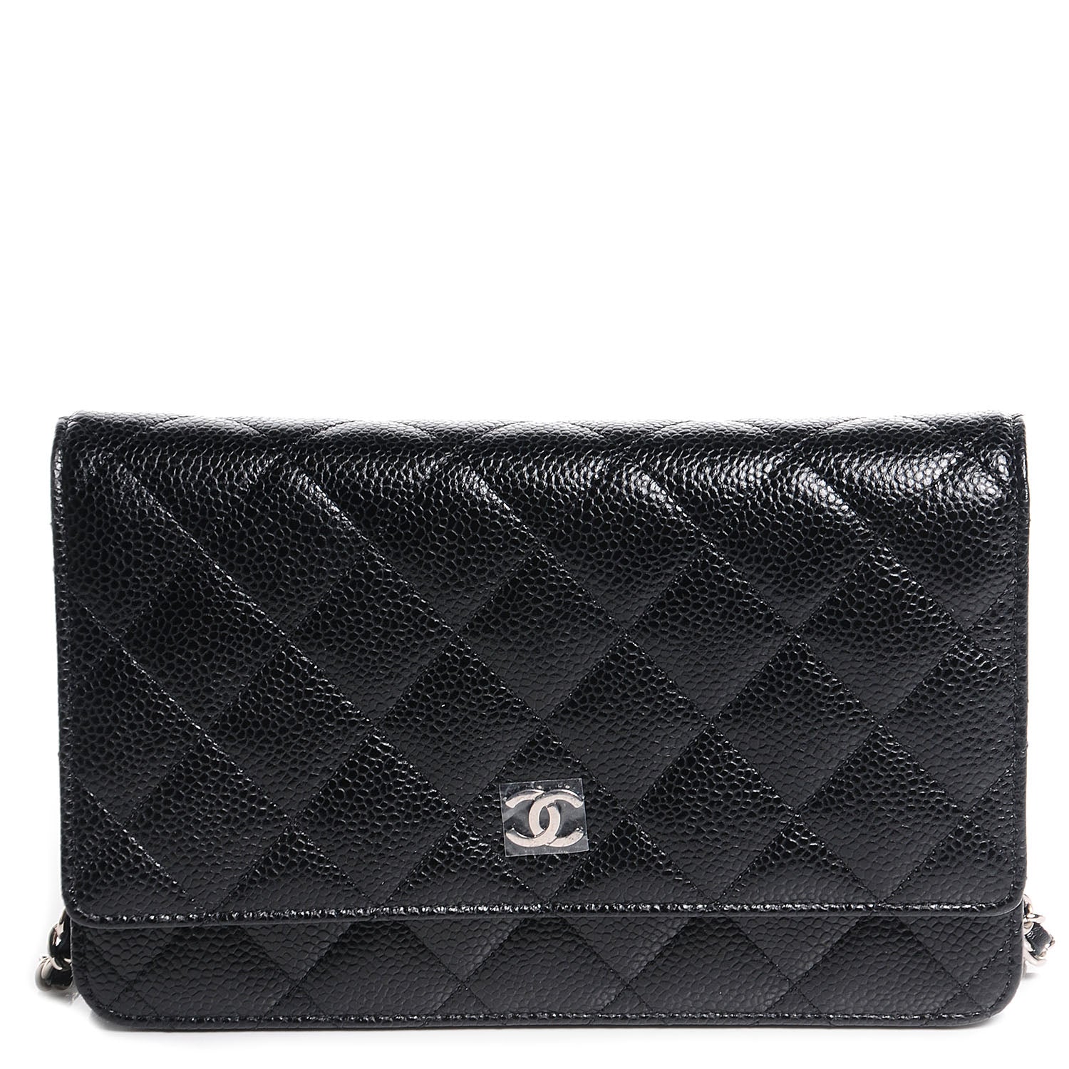 Chanel Caviar Quilted Wallet On Chain WOC Black 1 of 8