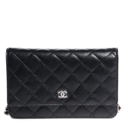 Chanel Caviar Quilted Wallet On Chain WOC Black 1 of 8