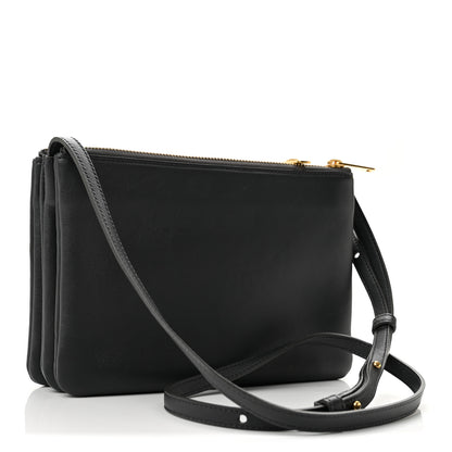 Celine Lambskin Large Trio Crossbody Bag Grey 2 of 13
