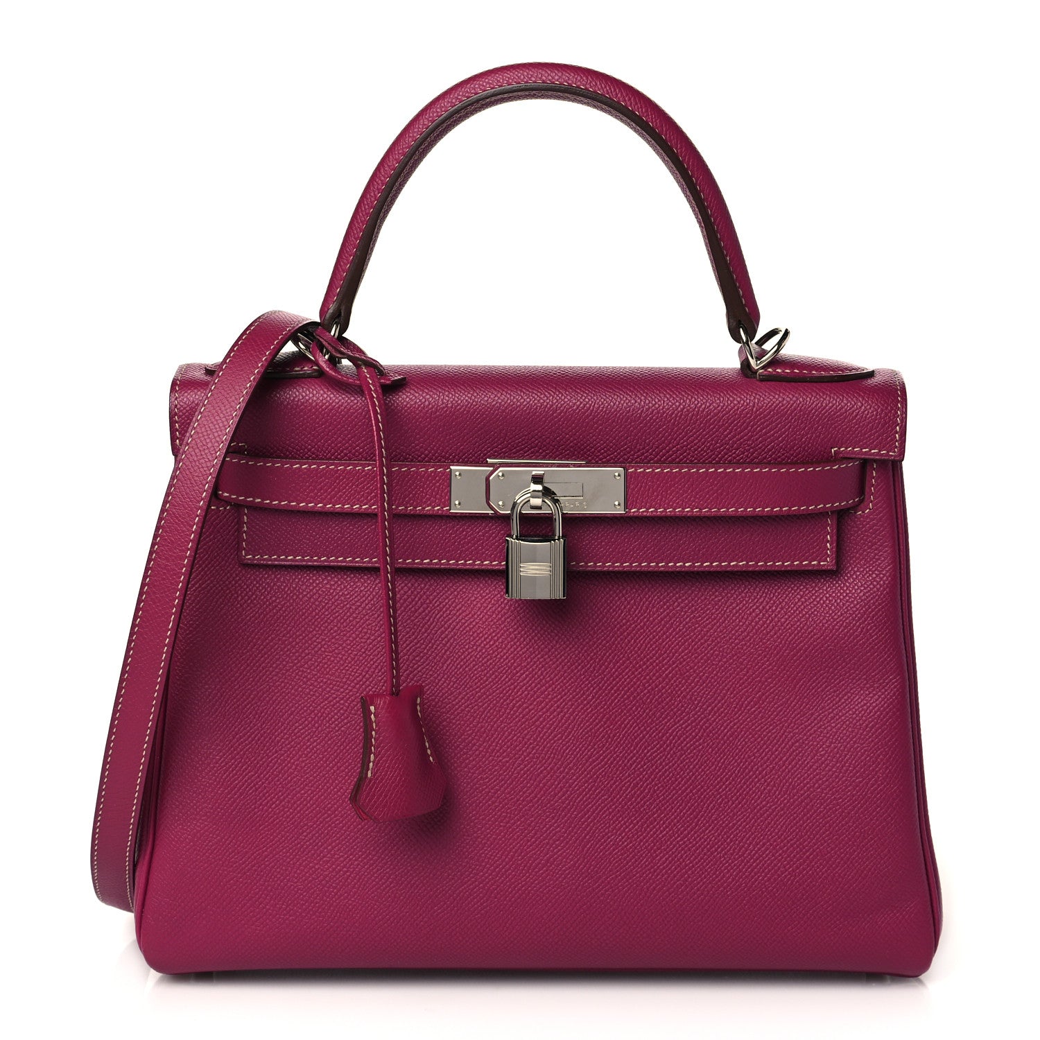 Hermes Epsom Candy Kelly Retourne 28 Tosca Rose Tyrien 1 of 12