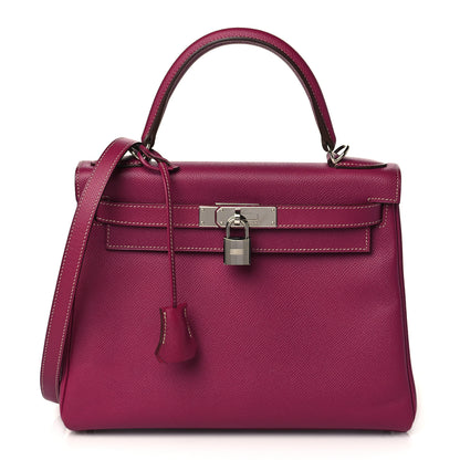 Hermes Epsom Candy Kelly Retourne 28 Tosca Rose Tyrien 1 of 12