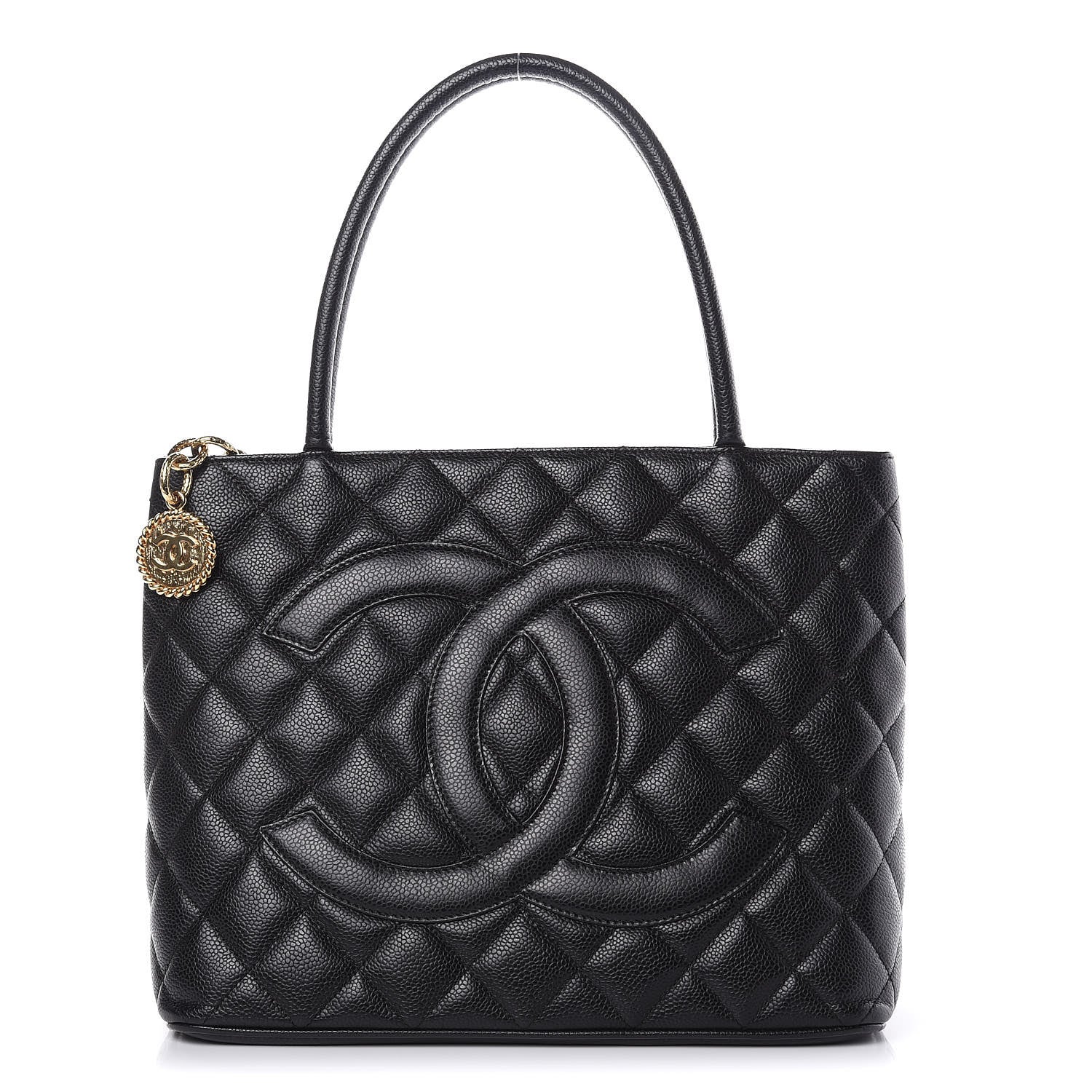Chanel Caviar Quilted Medallion Tote Black 1 of 10
