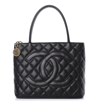 Chanel Caviar Quilted Medallion Tote Black 1 of 10