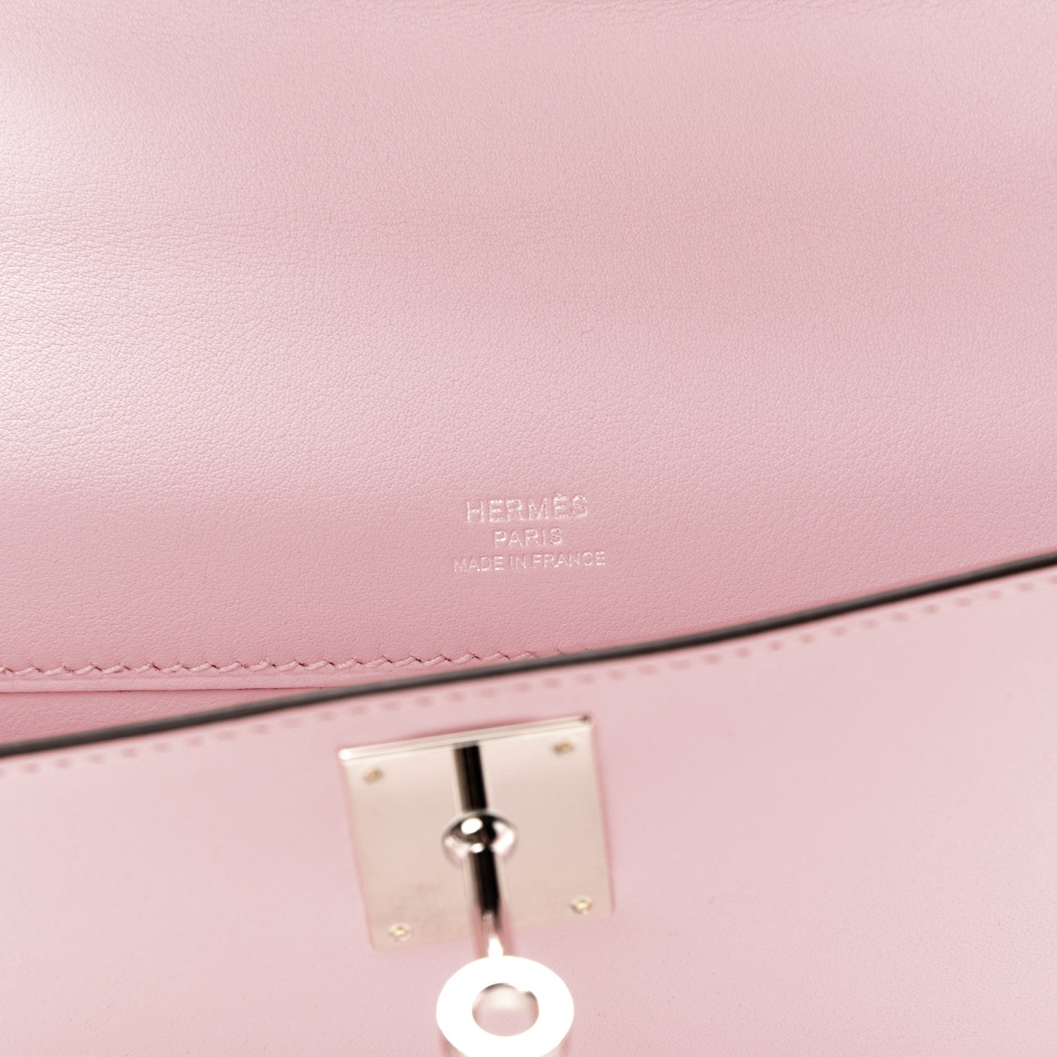 Hermes Swift Kelly Cut Clutch Pochette Rose Sakura 6 of 10