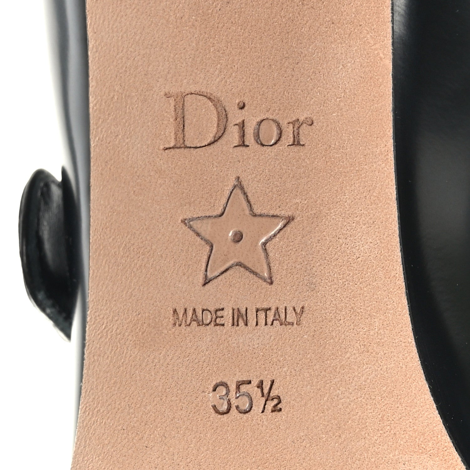 Christian Dior Brushed Calfskin Uniform 30mm Pumps 35.5 Black 7 of 8