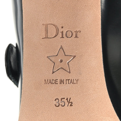 Christian Dior Brushed Calfskin Uniform 30mm Pumps 35.5 Black 7 of 8