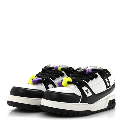 Louis Vuitton Calfskin Mens LV Trainer Maxi Sneakers 10.5 Black 4 of 9
