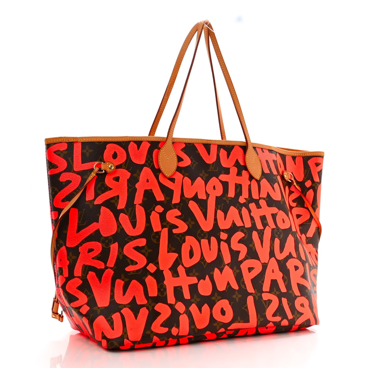 Louis Vuitton Monogram Graffiti Neverfull GM Orange 3 of 11