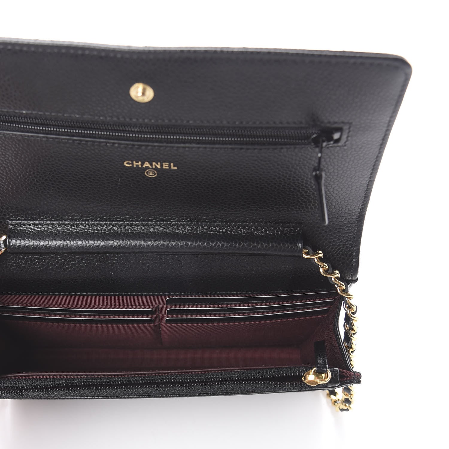 Chanel Caviar Quilted Wallet On Chain WOC Black 4 of 9