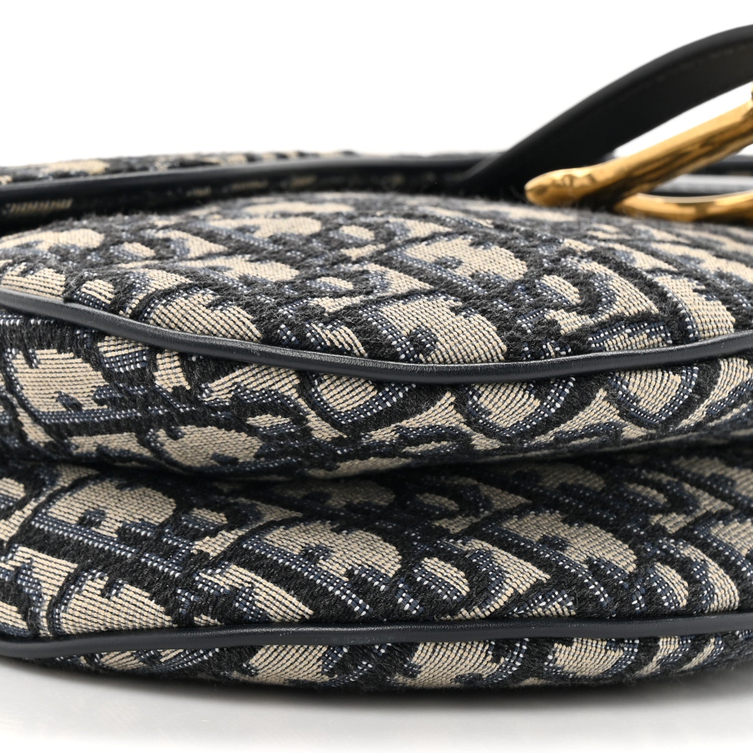 Christian Dior Oblique Saddle Bag Blue 10 of 12