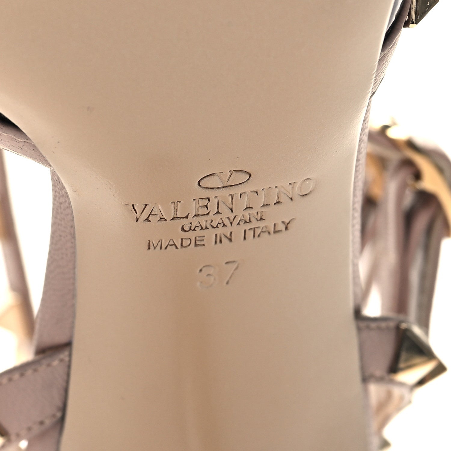 Valentino Garavani Patent Nappa Rockstud Ankle Strap 65mm Pumps 37 Black Poudre 6 of 9