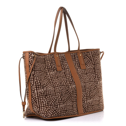 MCM Visetos Large Liz Reversible Shopper Tote Cognac 5 of 17